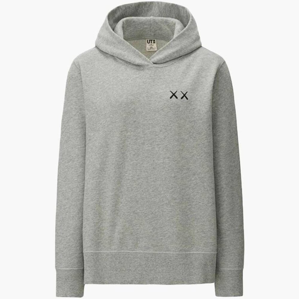 Kaws x Uniqlo x Sesame Street XX Hoodie Gray (S)